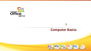 Computer Basics
1Session
Version 1.0 © 2011 Aptech Limited.
 
