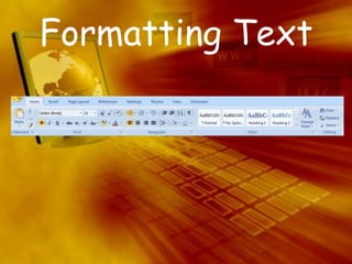 Editing a Document Typing and inserting Text