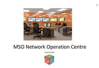 1
MSO Network Operation Centre
Graeme Spice
 