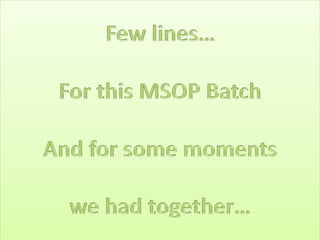14th Msop jaipur chapter