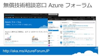 http://aka.ms/AzureForumJP
 