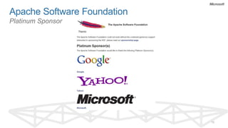 Apache Software Foundation
Platinum Sponsor




                             10
 
