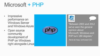 + PHP
 