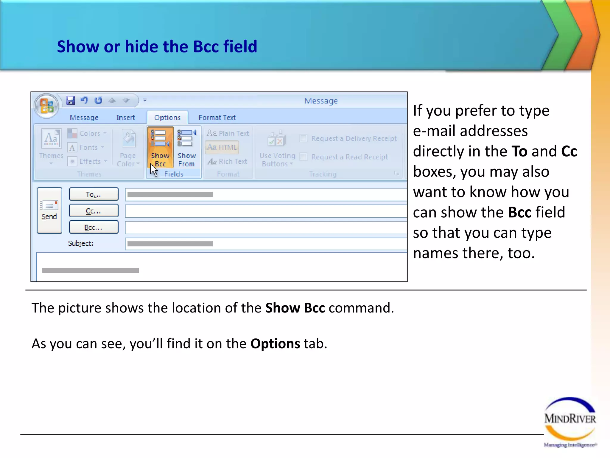 Include your signatureDo you use a personal e-mail signature at the end of your Outlook messages? The same signature you used in earlier versions will be available when you upgrade to Outlook 2007.If you didn’t use signatures (maybe they seemed too complex or you could never remember how to create them or where to find them), you’ll be surprised to see how easy signatures are in Outlook 2007.