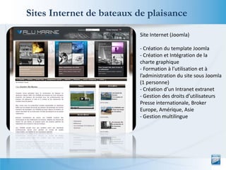 Sites Internet de bateaux de plaisance

                          Site Internet (Joomla)

                          - Créa...