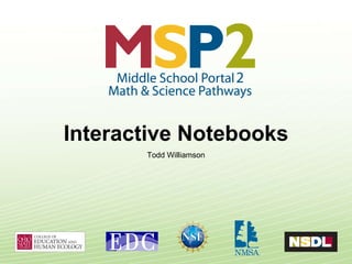 Interactive Notebooks Todd Williamson 