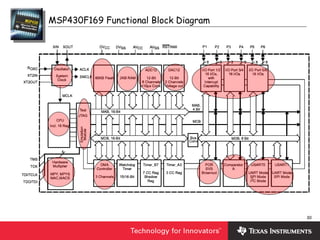 30
MSP430F169 Functional Block Diagram
 