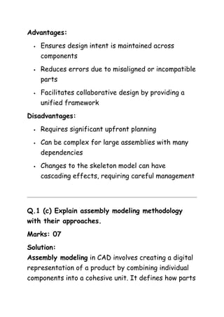 Comprehensive Guide to CAD Assembly Modeling and Mass Property ...