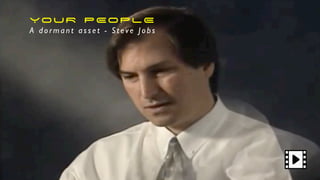 YOUR PEOPLE
A d o r m a n t a s s e t - S t ev e J o b s
 
