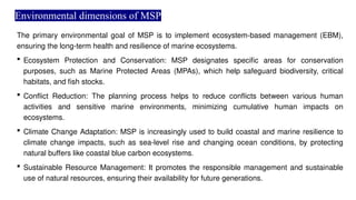 Msp Environment. Examples Comprehensive Marine Spatial Planning: Current Practices and Future ...