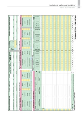 53Rediseño de los formularios básicos
Sistema Nacional de Salud
SNS-MSP/HCU-form.016/2007
CATEGORIASDIAGNOSTICODELRIESGOSO...