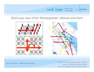 Bird’s-eye view of the “Nordergründe” offshore wind farm




                                           Buck et al. (2009)...