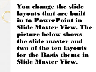 MICROSOFT POWERPOINT 2013 " SLIDE LAYOUT " | PPT