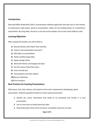 Comprehensive Guide to Microsoft PowerPoint 2016 Features and Best ...