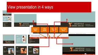 View presentation in 4 ways
 