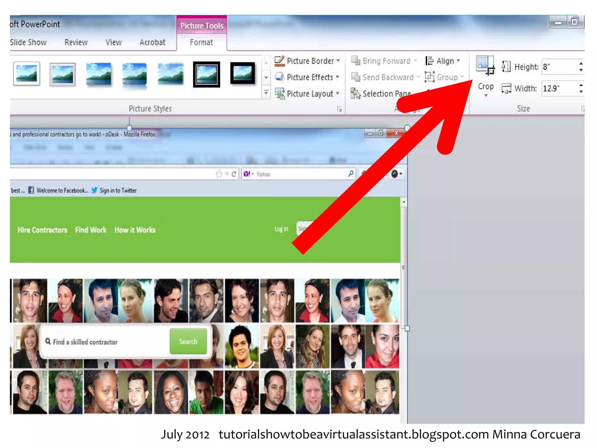July 2012 tutorialshowtobeavirtualassistant.blogspot.com Minna Corcuera
 