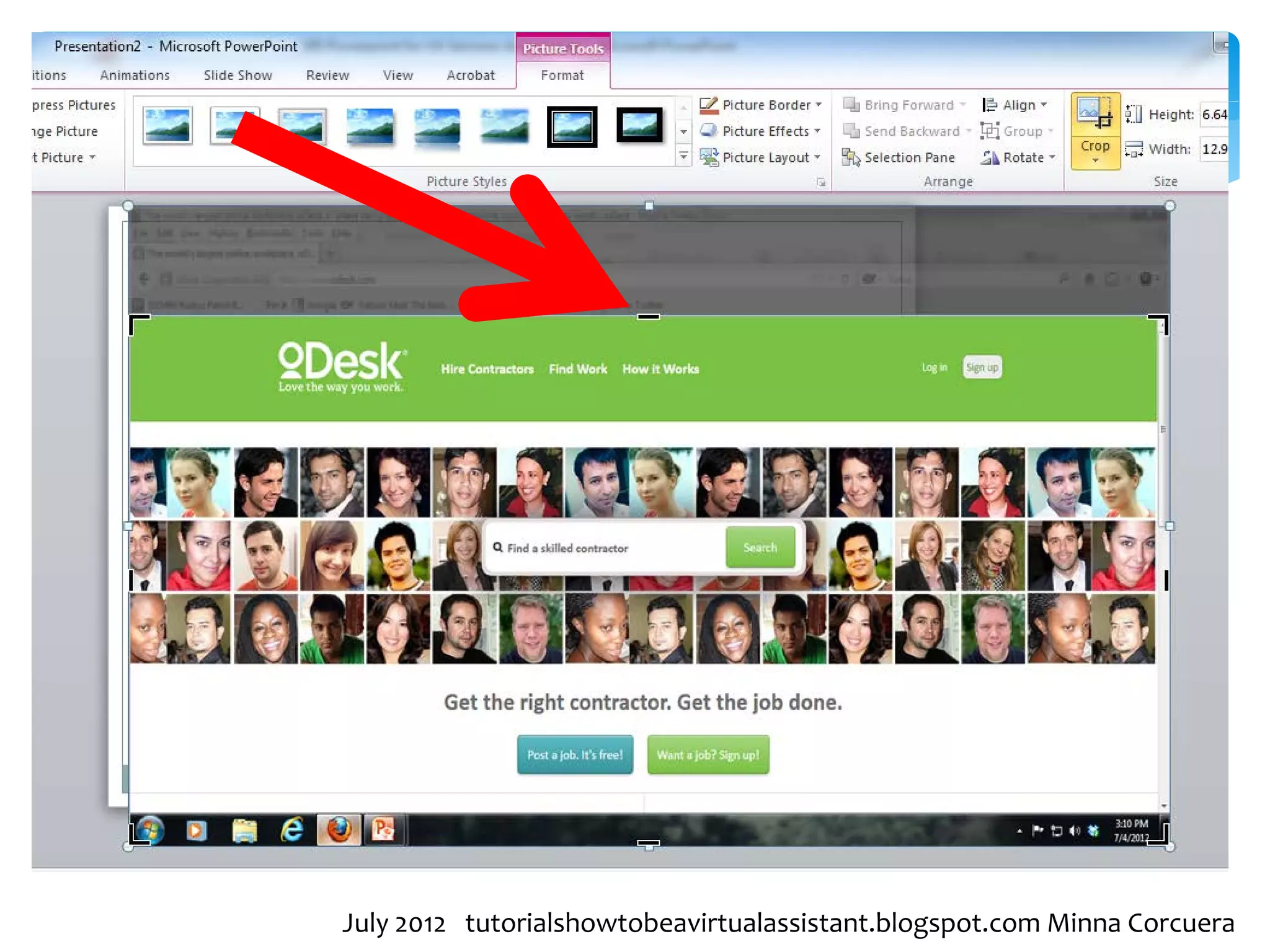 July 2012 tutorialshowtobeavirtualassistant.blogspot.com Minna Corcuera
 