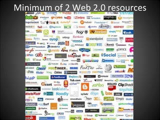 Minimum of 2 Web 2.0 resources 