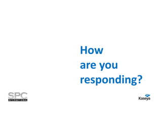 How
are you
responding?

 