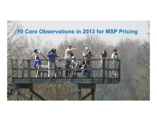 10 Core Observations in 2013 for MSP Pricing

 
