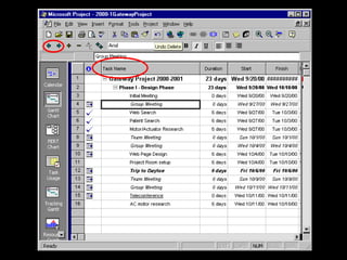 Microsoft Project Presentation For Beginners