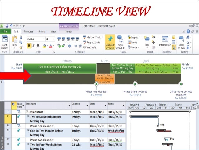 ms project timelines