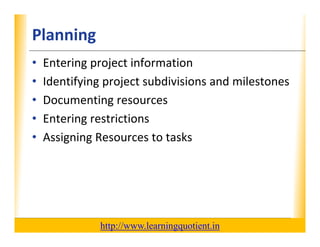 Ms project 2010 tutorial 1 | PDF
