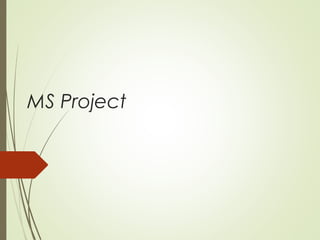 Ms project general introduction | PPT