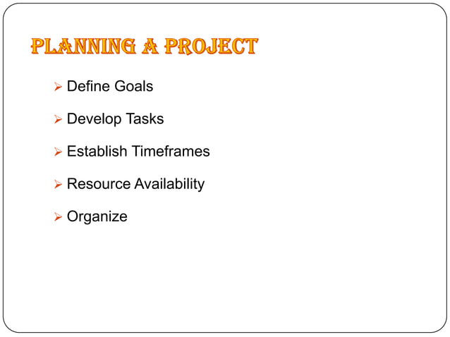 Ms project presentation | PPT
