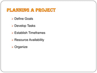MS Project Presentation | PPTX