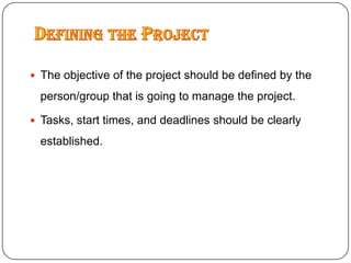MS Project Presentation | PPTX