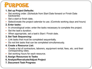 MS Project Presentation | PPTX