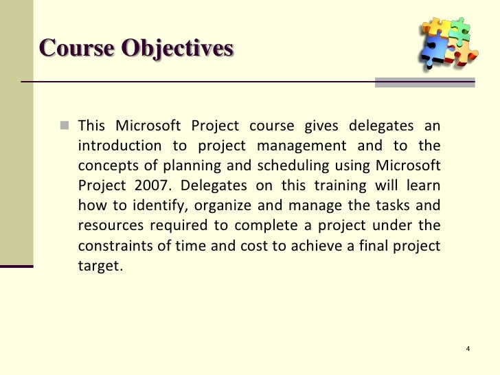microsoft project seminar