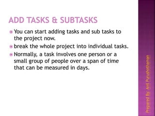 Microsoft Office Project 2007 Tutorial | PPTX