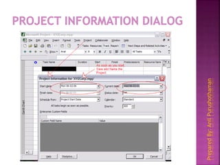 Microsoft Office Project 2007 Tutorial | PPTX