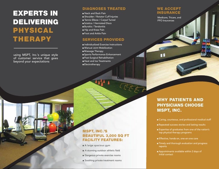 physical therapist brochure