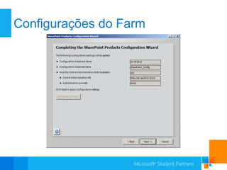Configurações do Farm
 