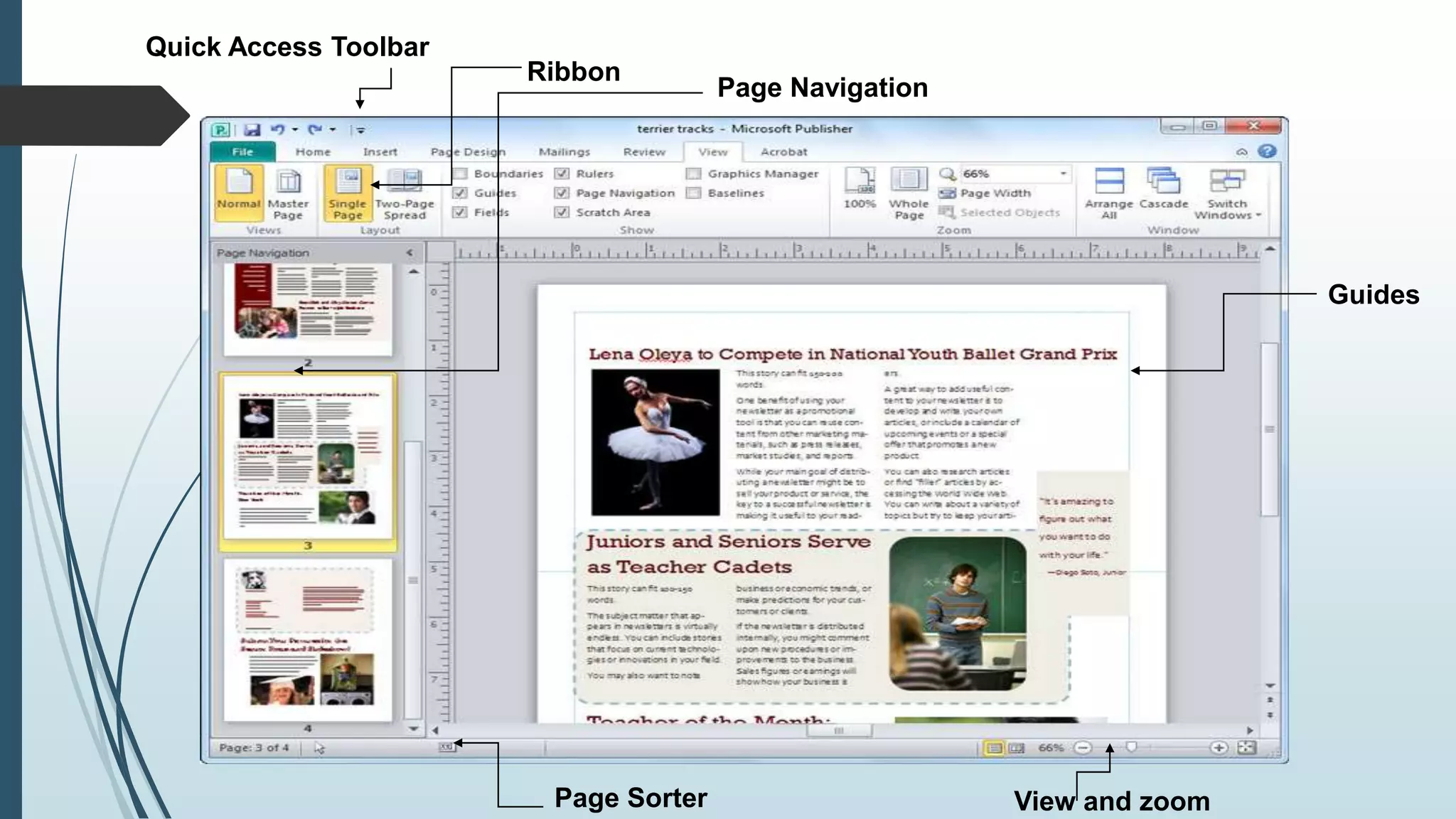 MS PUBLISHER Basic Parts And Functions pptx