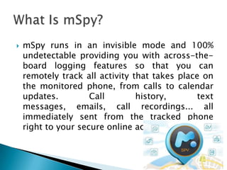 mSpy Review - Android Keylogger | PPT