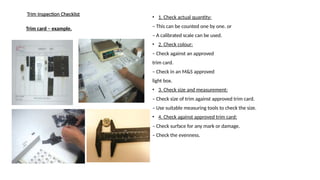 M&S Quality Management Training about M&S SOP | PPTX