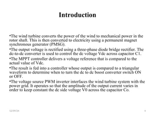 MPPT CONTROL FOR WIND ENERGY CONVERSION SYSTEM | PPT