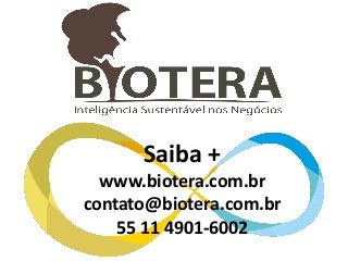 Saiba +
www.biotera.com.br
contato@biotera.com.br
55 11 4901-6002
 