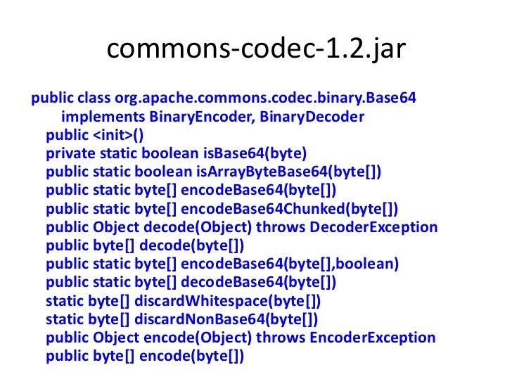 Org apache commons codec binary base64 jar download windows Org apache commons codec binary base64 jar download windows