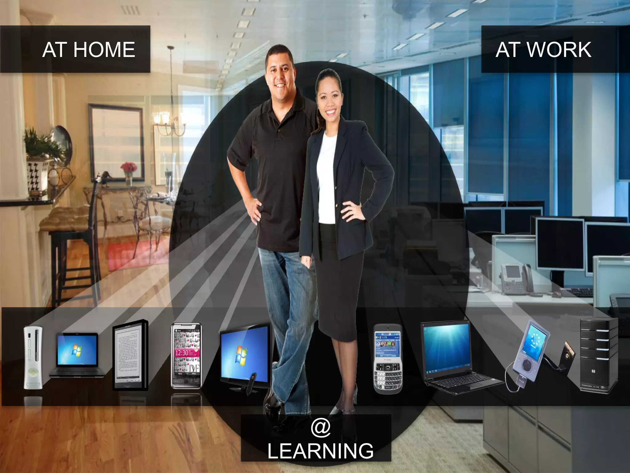 AT HOME              AT WORK




             @
          LEARNING
 