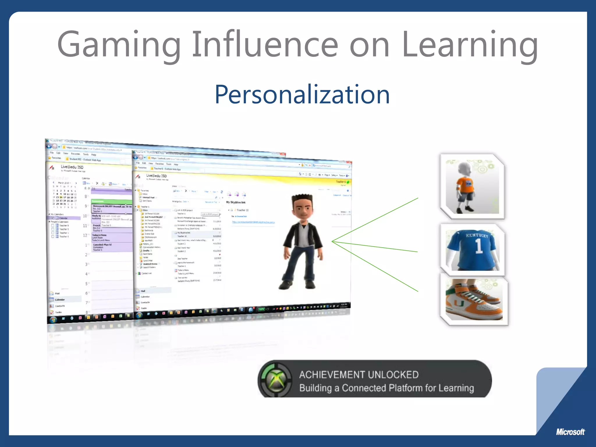 Gaming Influence on Learning
         Personalization
 