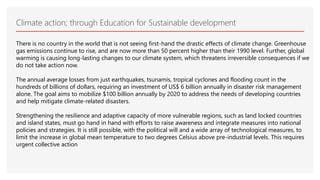 Promoting Climate Action through Education for Sustainable Development ...