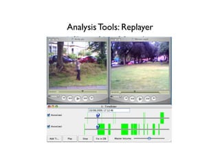 Analysis Tools: Replayer
 