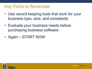 Record Keeping | PPTX