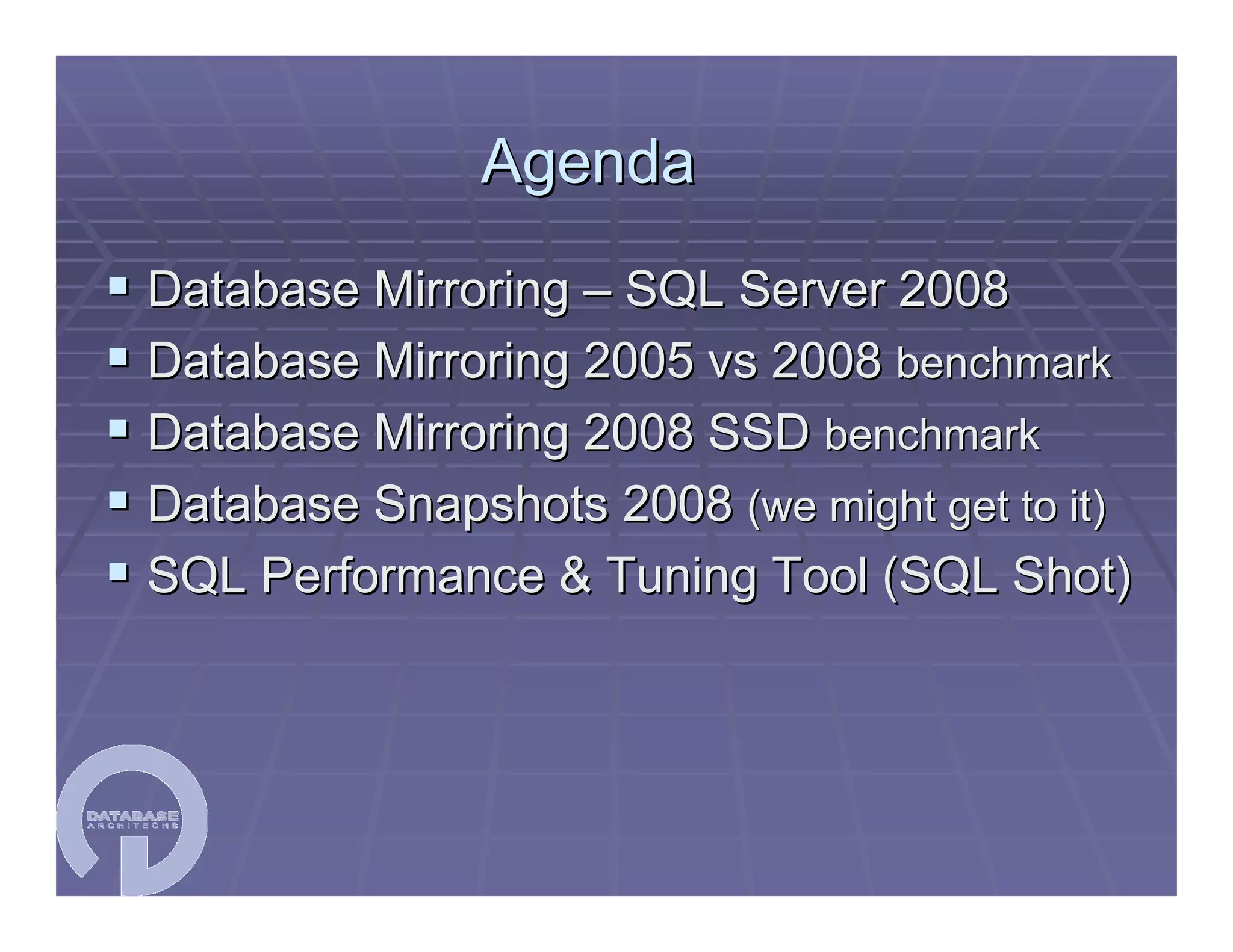 SQL Server Workshop Paul Bertucci