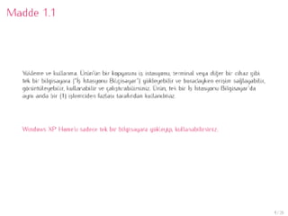 Microsoft Son Kullanıcı Lisans Sözleşmesi